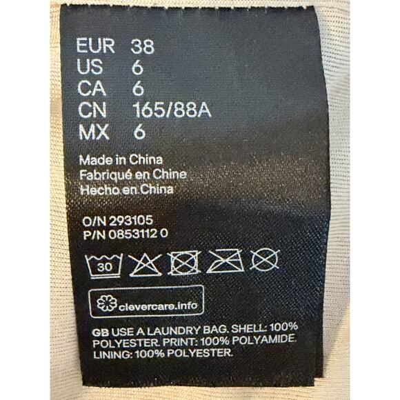 Polka Dot Sheer Mesh Ruched Puff Sleeve Beige Milkmaid Coquette Babydool Size 6 - Picture 6 of 10